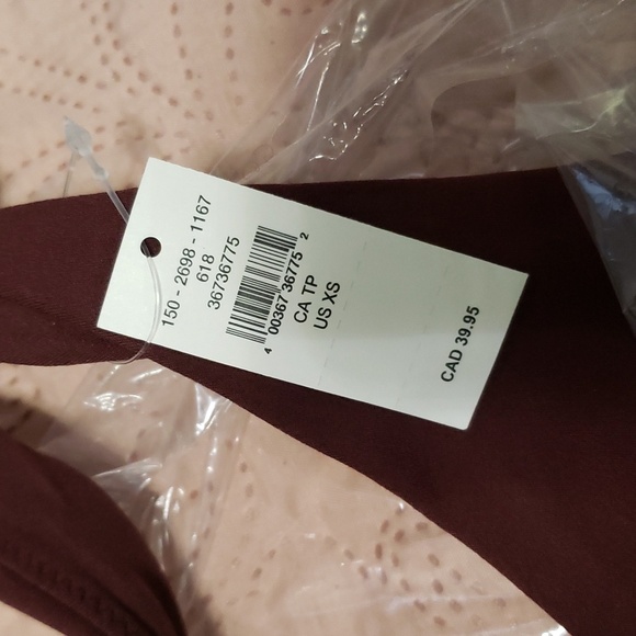 Nwt OFFLINE By Aerie Real Me Ruched Sports Bra, Royal Berry - Picture 7 of 7